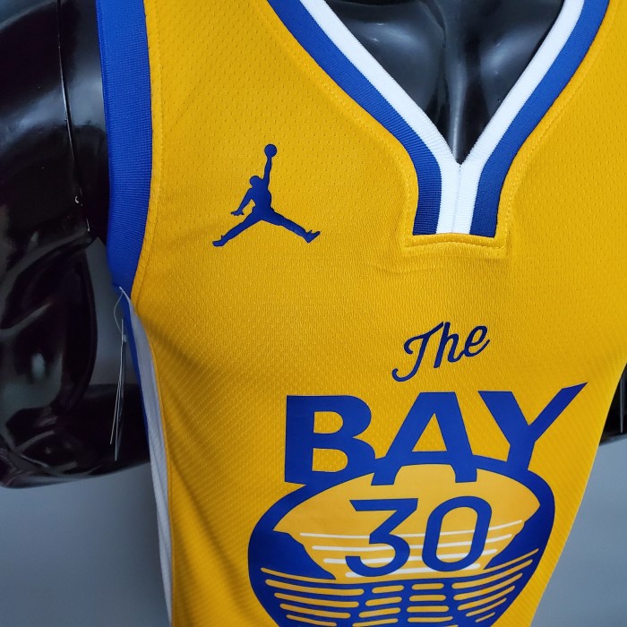 Stephen Curry Golden State Warriors Swingman Jersey Yellow