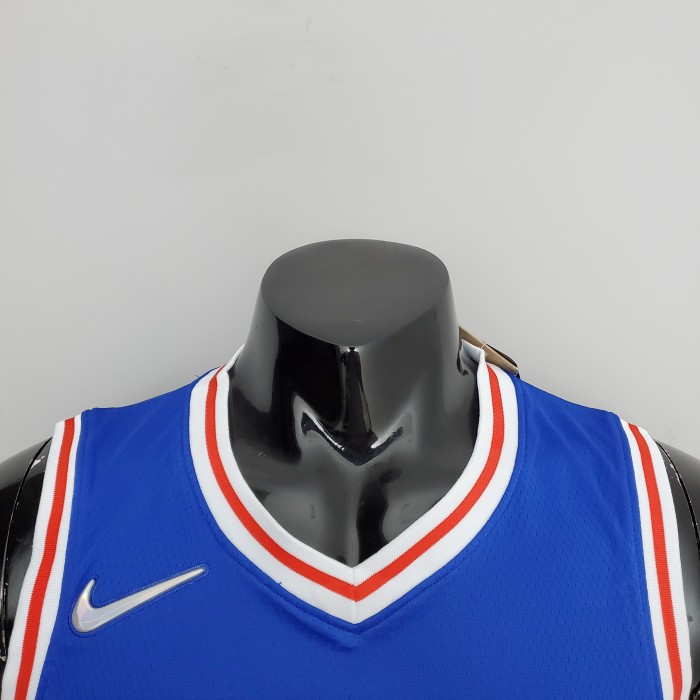 Joel Embiid Philadelphia 76ers 75th Anniversary Swingman Jersey Blue