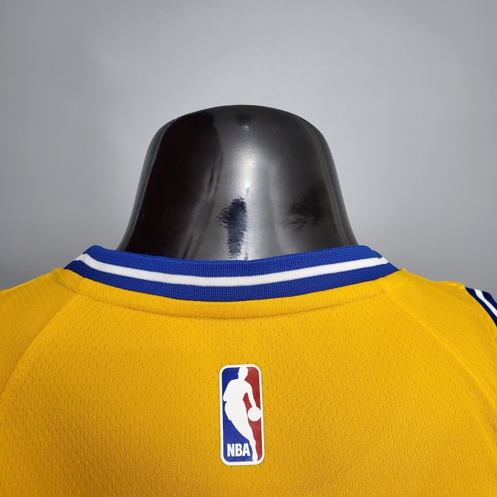 Klay Thompson Golden State Warriors Retro Version Swingman Jersey Yellow