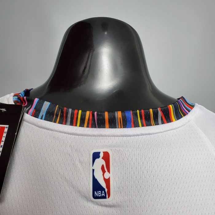 Kyrie Irving Brooklyn Nets City Version Swingman Jersey White