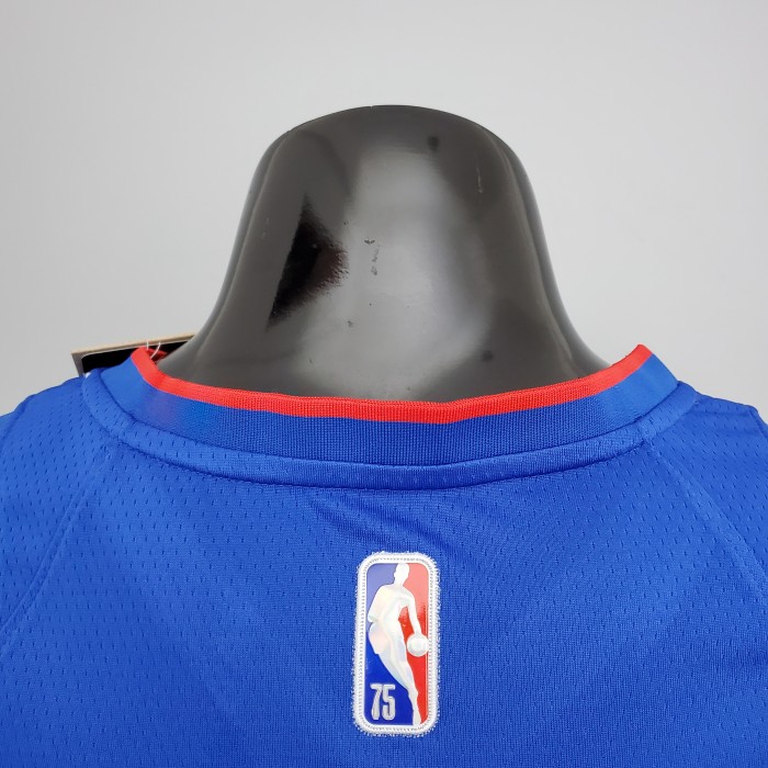 Derrick Rose Detroit Pistons 75th Anniversary Swingman Jersey Blue