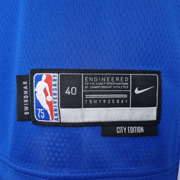 Derrick Rose New York Knicks 75th Anniversary Swingman Jersey Blue