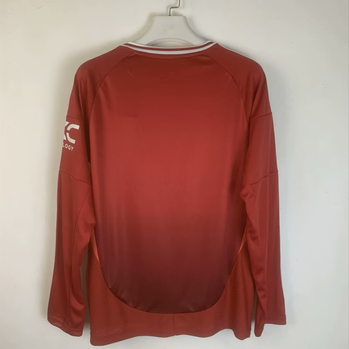 Manchester United Man Home Long Sleeve Jersey 24/25