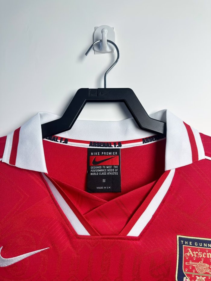 Arsenal Home Long Sleeve Retro Jersey 1996/97