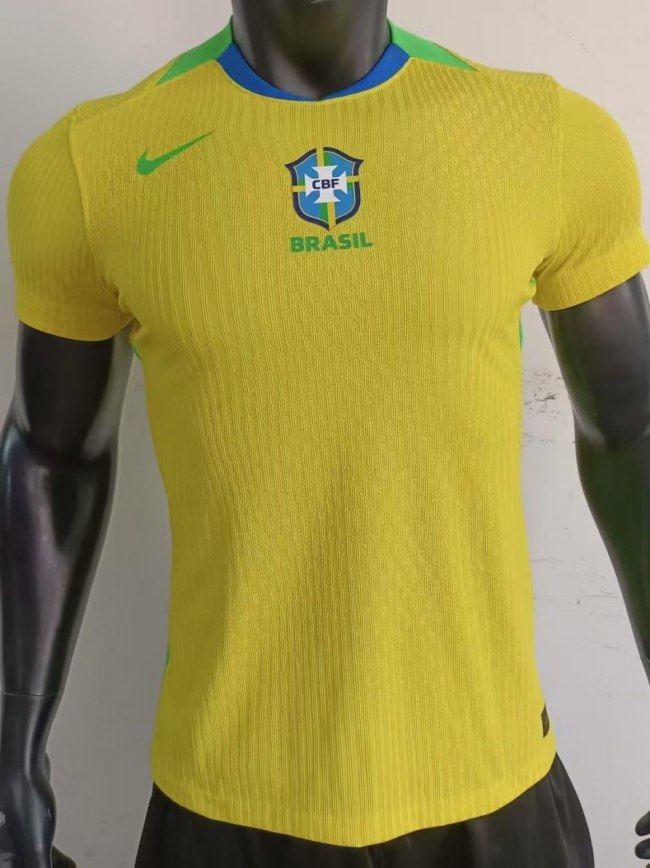 Brazil 2025 FIFA Women's World Cup Home Player Version Man Jersey
