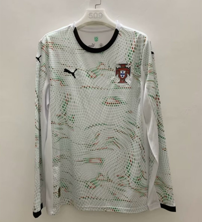 Portugal Euro 2025 Away Long Sleeve Man Jersey