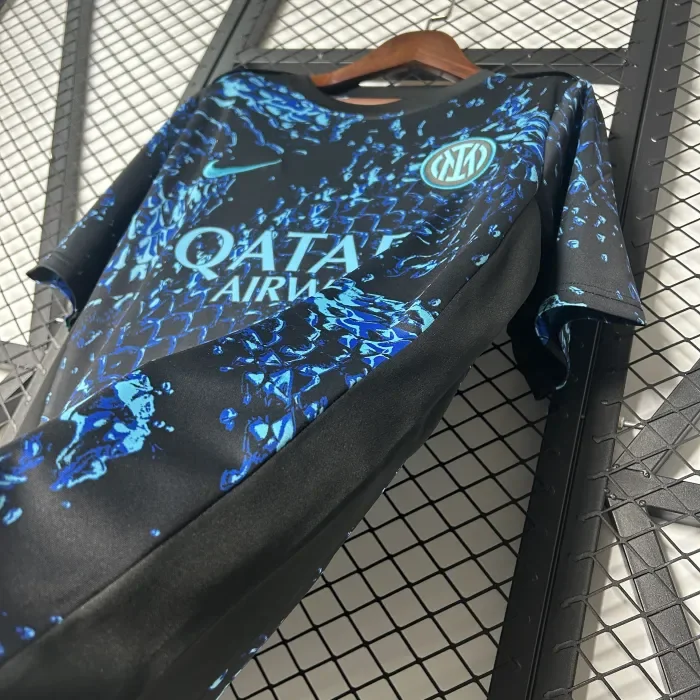 Inter Milan Blue Scale Pattern Man Jersey 25/26