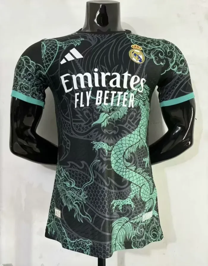 Real Madrid Green Dragon Pattern Player Jersey 25/26