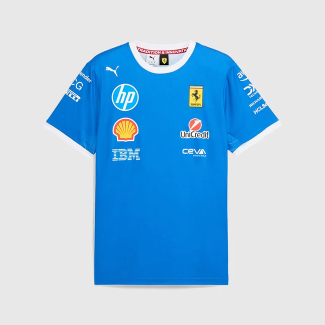 2025 Ferrari Racing T-Shirt Fleet Version