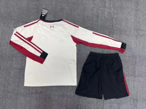 Liverpool Away Long Sleeve Kids Suit 25/26