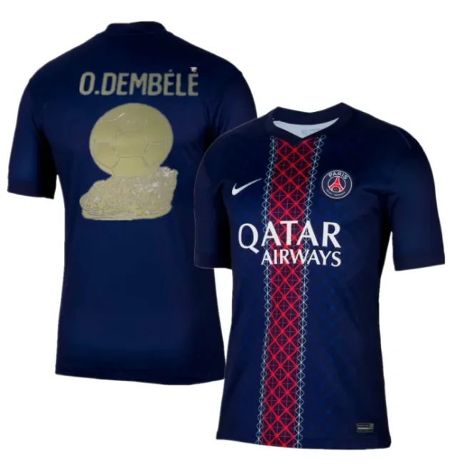 Paris Saint Germain O.DEMBÉLÉ 2025 BALLON D'OR Men Jersey PSG