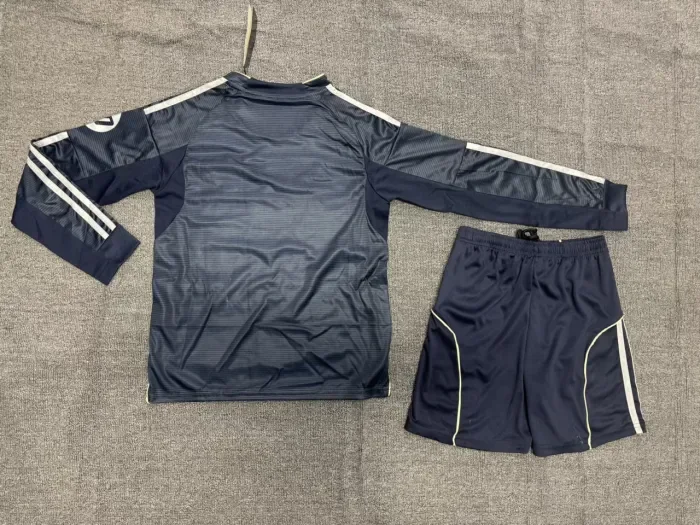 Real Madrid Away Long Sleeve Kids Suit 25/26