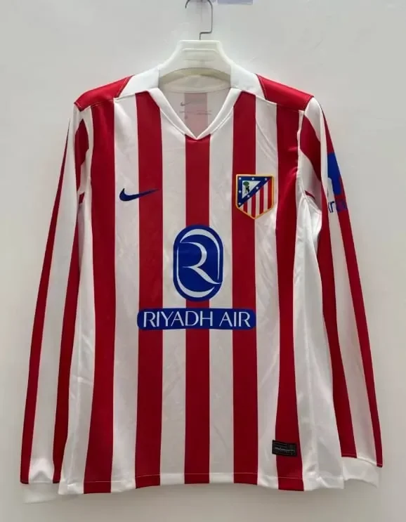 Atletico Madrid Home Man Long Sleeve Jersey 25/26