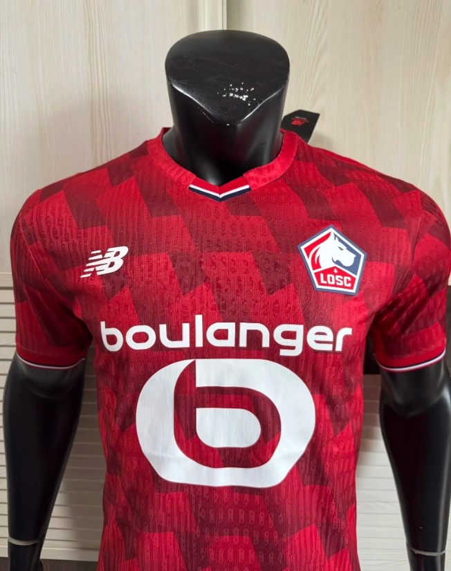 Lille Olympique Home Men Player version Jersey 25/26