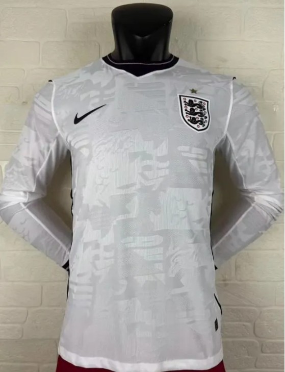 England 2026 World Cup Home Player Long Sleeve Man Jersey