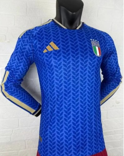 Italy 2026 World Cup Home Player Long Sleeve Men Jersey