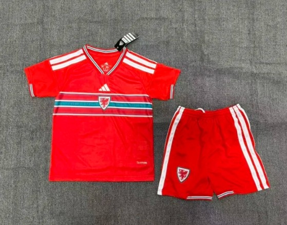 Wales 2026 World Cup Home Kids Suit