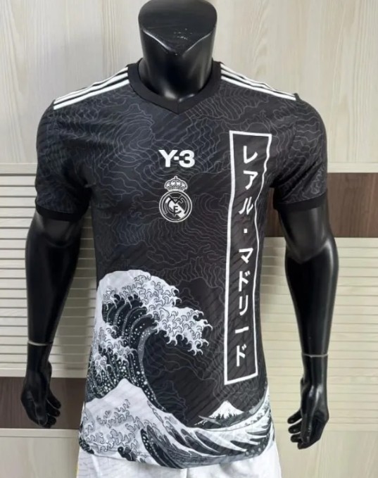 Real Madrid Y3 Black Player Jersey 25/26