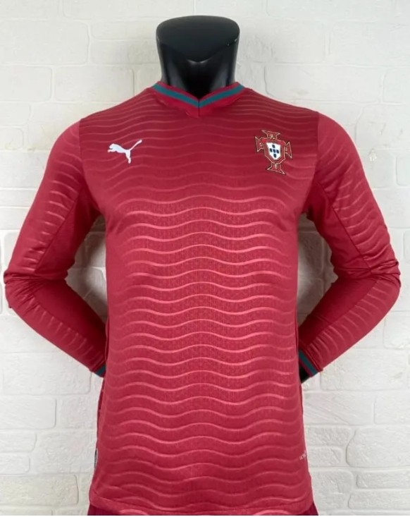 Portugal 2026 World Cup Home Player Version Men long sleeve Jersey