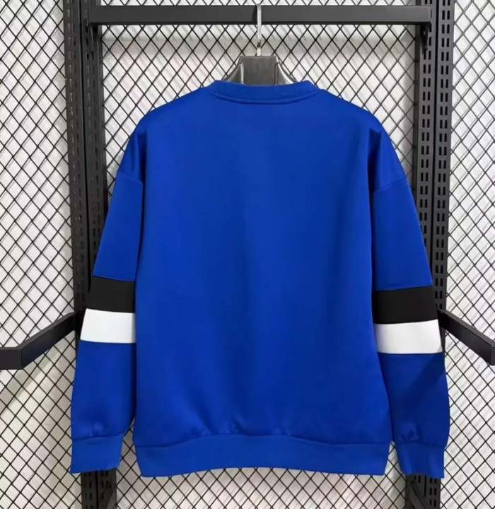 2025 Internazionale Milano navy long sleeve padded sweater S-4XL