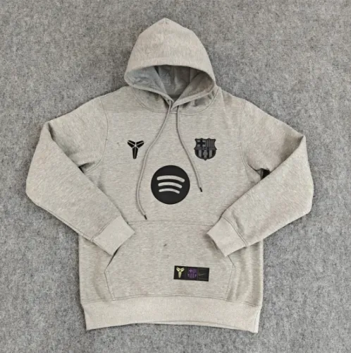 Barcelona Fleece Lined Hoodie Sweatshirt Training Jersey 25/26 (Multiple colors)