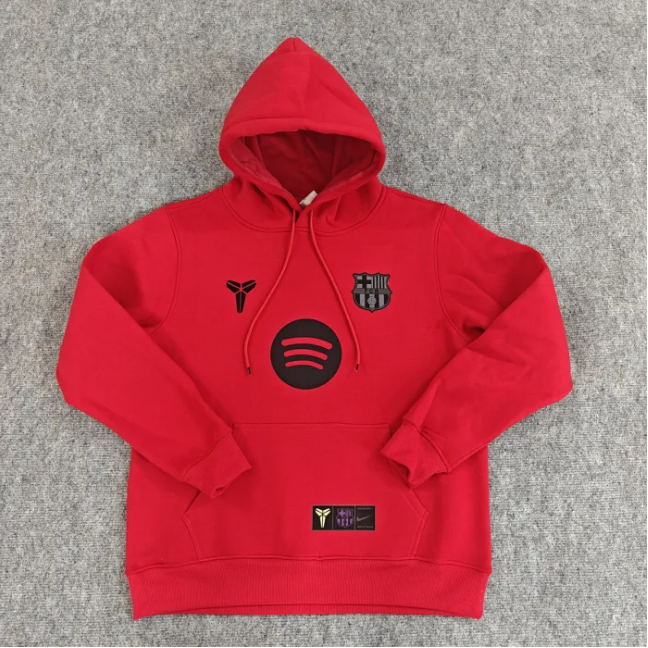 Barcelona Fleece Lined Hoodie Sweatshirt Training Jersey 25/26 (Multiple colors)