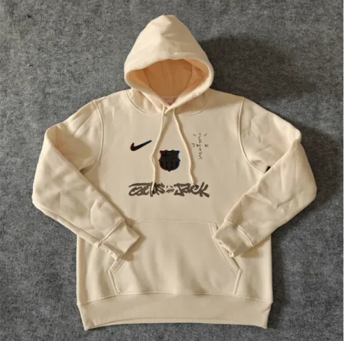 Barcelona Fleece Lined Hoodie Sweatshirt Training Jersey 25/26 (Multiple colors)