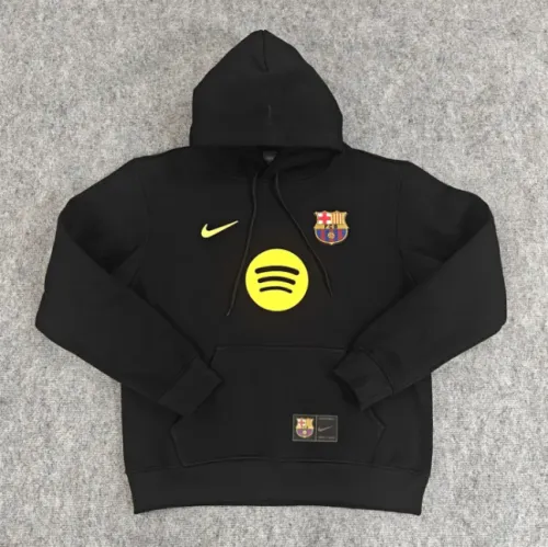 Barcelona Fleece Lined Hoodie Sweatshirt Training Jersey 25/26 (Multiple colors)