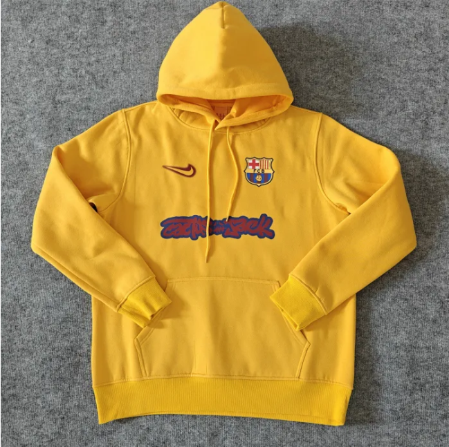 Barcelona X TRAVIS SCOTT Fleece Lined Hoodie Sweatshirt Training Jersey 25/26 (Multiple colors)