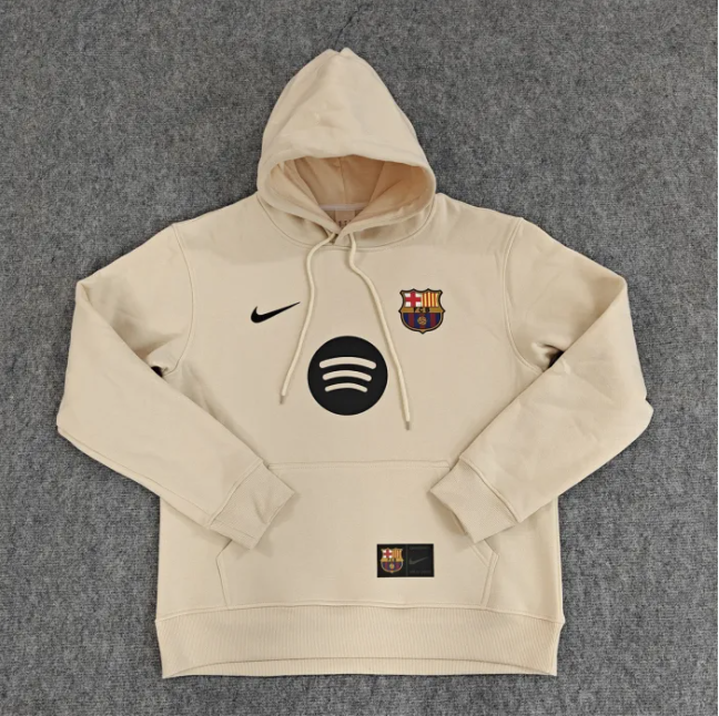 Barcelona Fleece Lined Hoodie Sweatshirt Training Jersey 25/26 (Multiple colors)