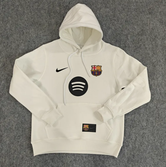 Barcelona Fleece Lined Hoodie Sweatshirt Training Jersey 25/26 (Multiple colors)