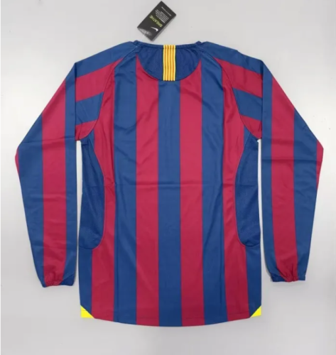 Barcelona Home Long Sleeve Retro Jersey 2005/06