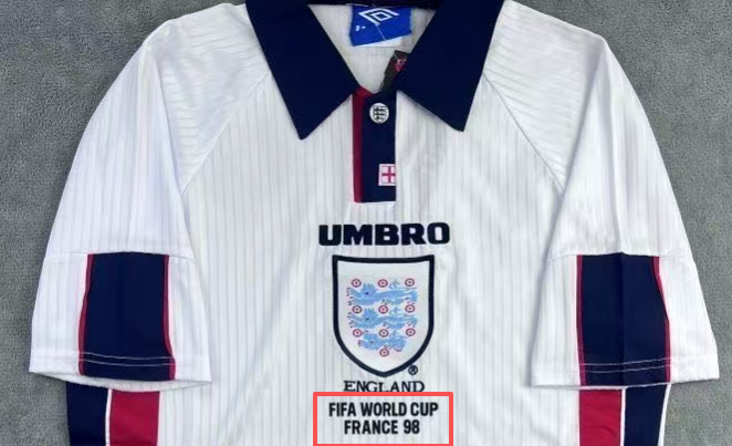 England Retro Home Jersey 1998