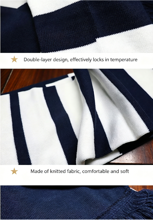 Football Team Warm Knit Scarf