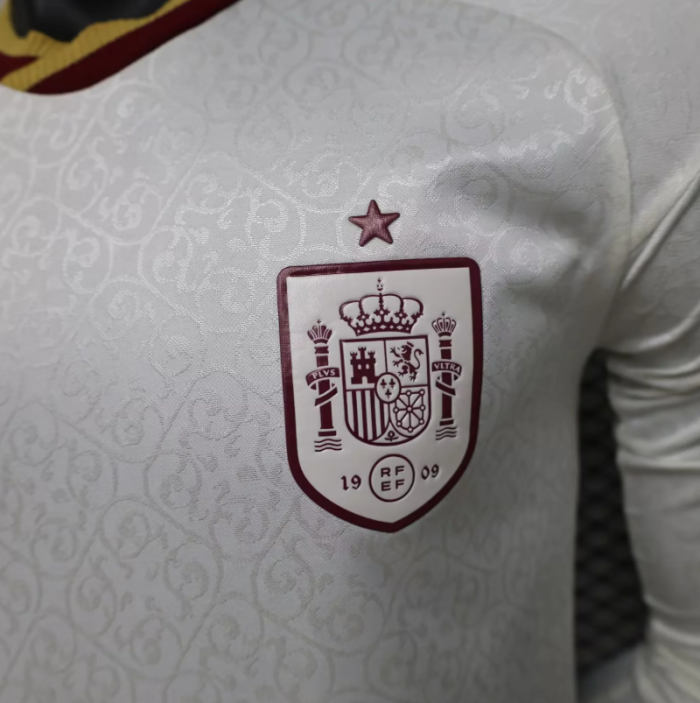 Spain 2026 FIFA World Cup Away Player Version Long Sleeve Jersey