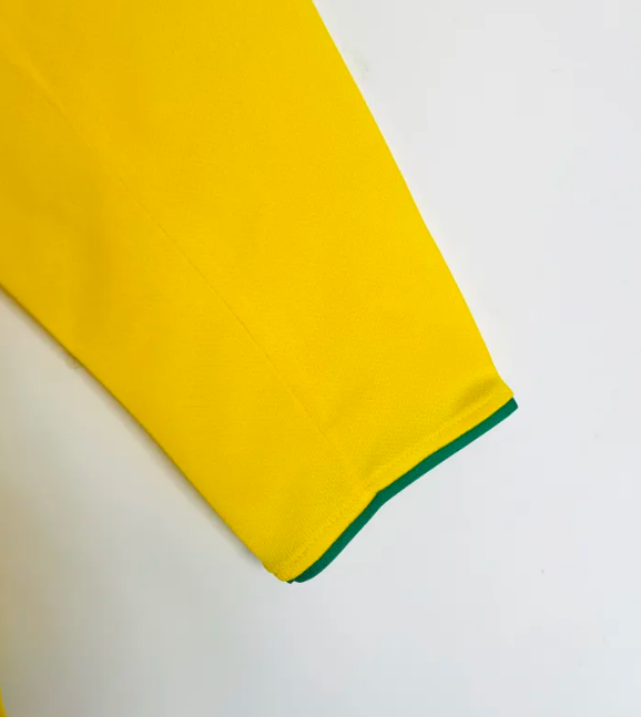 Brazil Home Retro Long Sleeve Jersey 2004