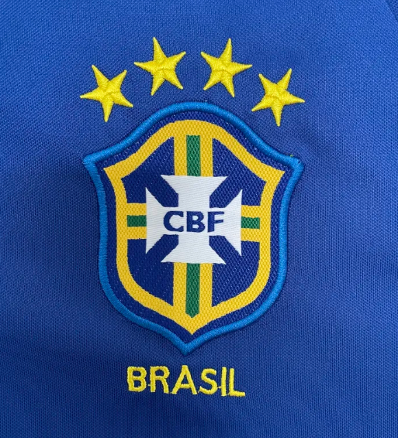 Brazil Away Retro Long Sleeve Jersey 2002