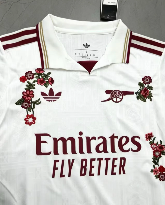 Arsenal Third Man Jersey 25/26 | Handcrafted Floral Embroidery