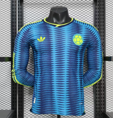 Colombia 2026 World Cup Away Player Long Sleeve Men Jersey