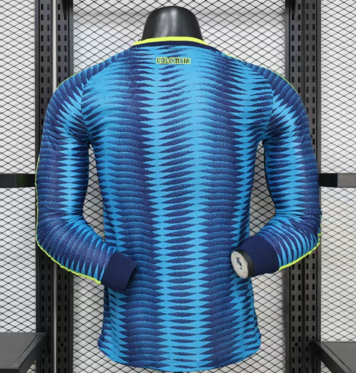 Colombia 2026 World Cup Away Player Long Sleeve Men Jersey