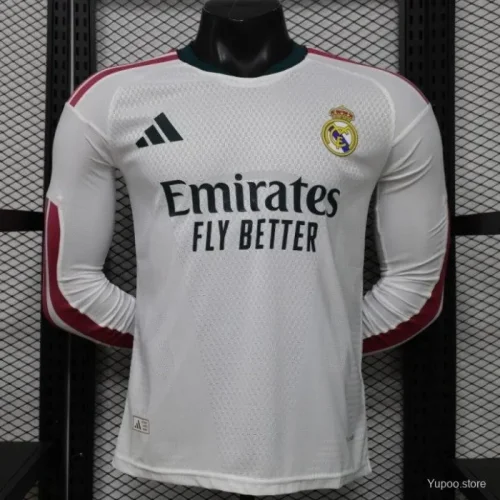 Real Madrid Home Player Long Sleeve Jersey 26/27