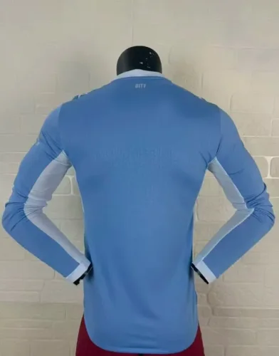 Manchester City Home Player Long Sleeve Men Jersey 26/27