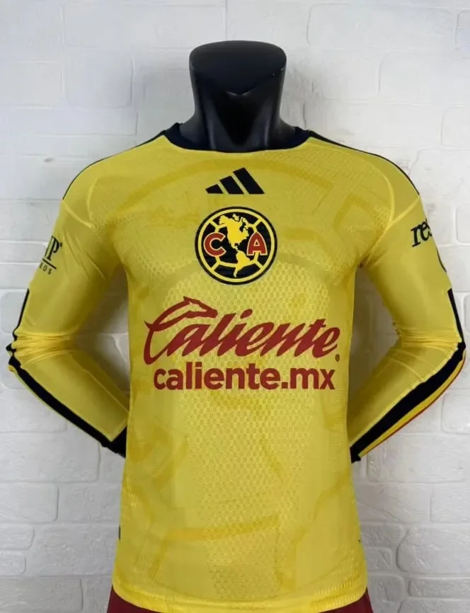 Club America Home Men Player Long Sleeve Jersey 26/27