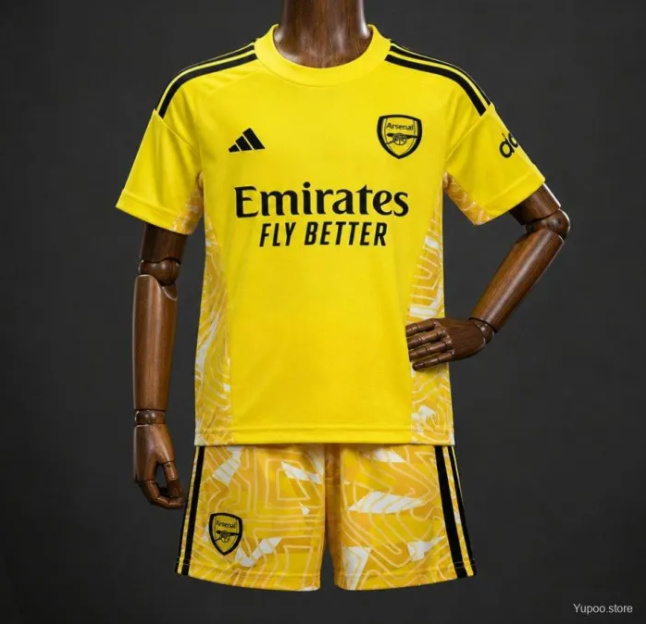 Arsenal Yellow Goalkeeper Kids Suit 26/27