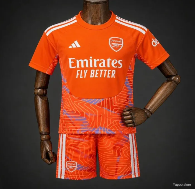 Arsenal Orange Goalkeeper Kids Suit 26/27